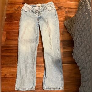 Revice Denim Light Wash Straight Leg Jeans Size 24 • Vintage Inspired Y2K